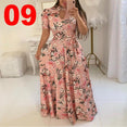 Casual Women Print Robe Maxi Dress