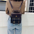 Vintage Pu Leather Women Backpack