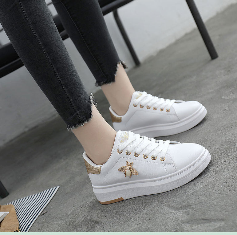 Women Fashion Breathable PU Leather Platform