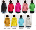 Parkas Thicken Outerwear Solid Hooded Coats