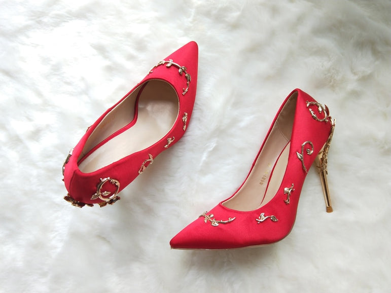 Luxury Brand Women Pointed Toe Pumps