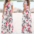 Women Long Maxi Floral Print Boho Dress