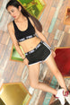 Seamless Yoga Set Women Sport Suit Letter Sportswear