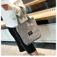 Women Corduroy Zipper Shoulder Bag