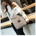 Women Corduroy Zipper Shoulder Bag