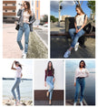 Vintage High Waist Jeans Woman Denim Pants