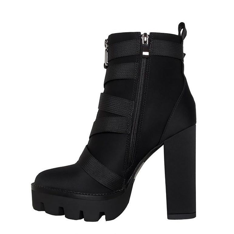 Thick Heel Platform Ladies Worker Boots