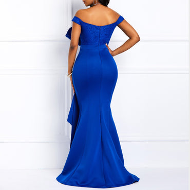 Women Off Shoulder Long Maxi Dress