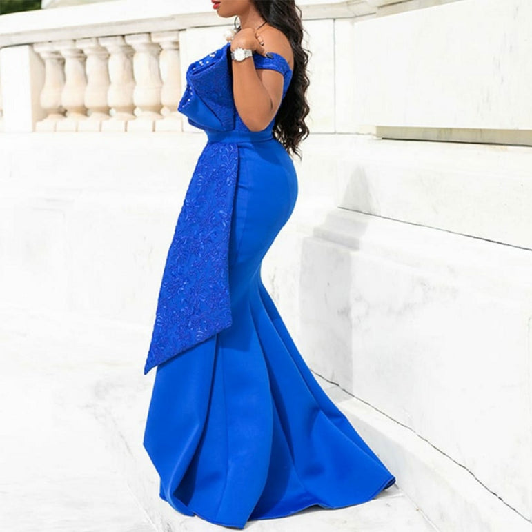 Women Off Shoulder Long Maxi Dress