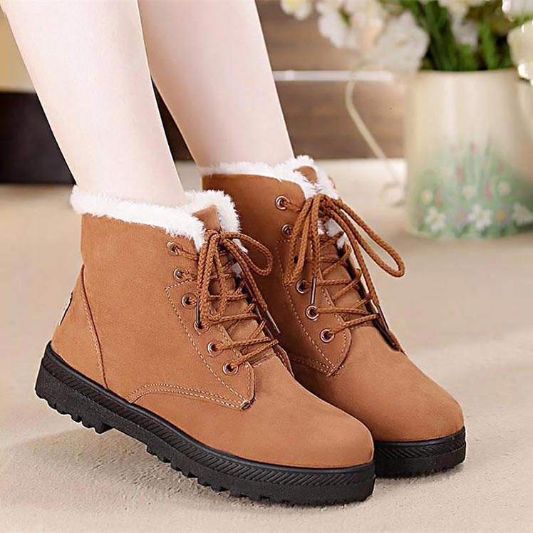 Warm Fur Plush Women Winter Boots