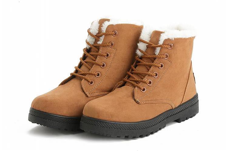 Warm Fur Plush Women Winter Boots