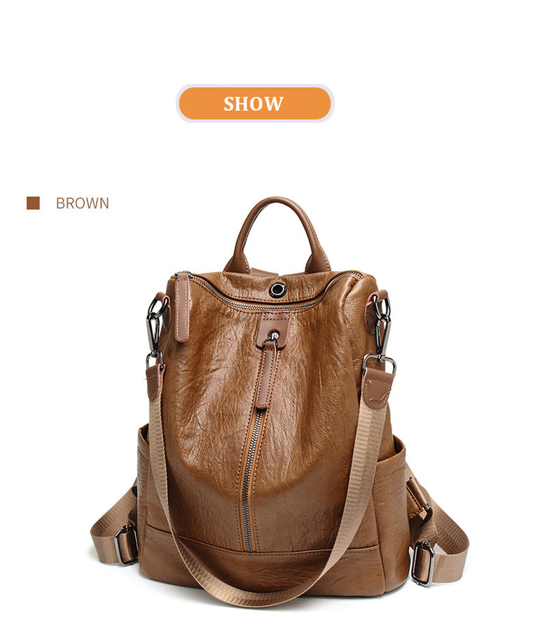 Women Leather Backpack Female Shoulder Bag