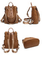 Women Leather Backpack Female Shoulder Bag