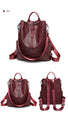 Women Leather Backpack Female Shoulder Bag