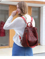 Women Leather Backpack Female Shoulder Bag