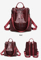 Women Leather Backpack Female Shoulder Bag