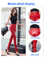 Thin Velvet PU Leather Elastic Stretch Pant