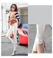 Thin Velvet PU Leather Elastic Stretch Pant