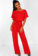 Elegant O Neck Casual Women Bandage Jumpsuits