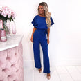 Elegant O Neck Casual Women Bandage Jumpsuits