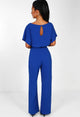 Elegant O Neck Casual Women Bandage Jumpsuits