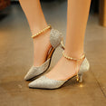 Pearl High heels shoes Female Sandals