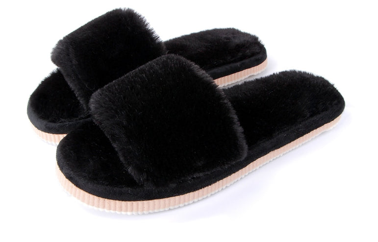 Winter Women Indoor Warm Fluffy Slippers