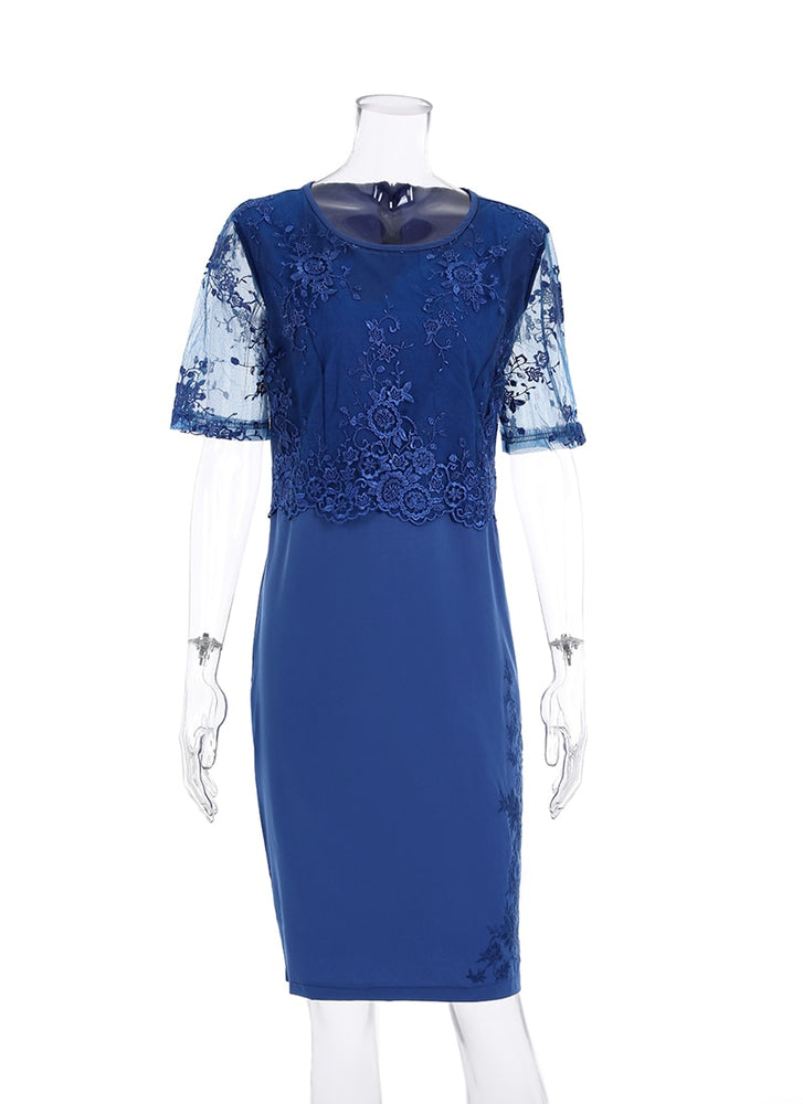 Elegant Lace Female Large Size Evening Party Dresses