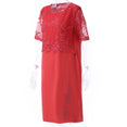 Elegant Lace Female Large Size Evening Party Dresses