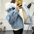 Velvet Thick Denim Jacket