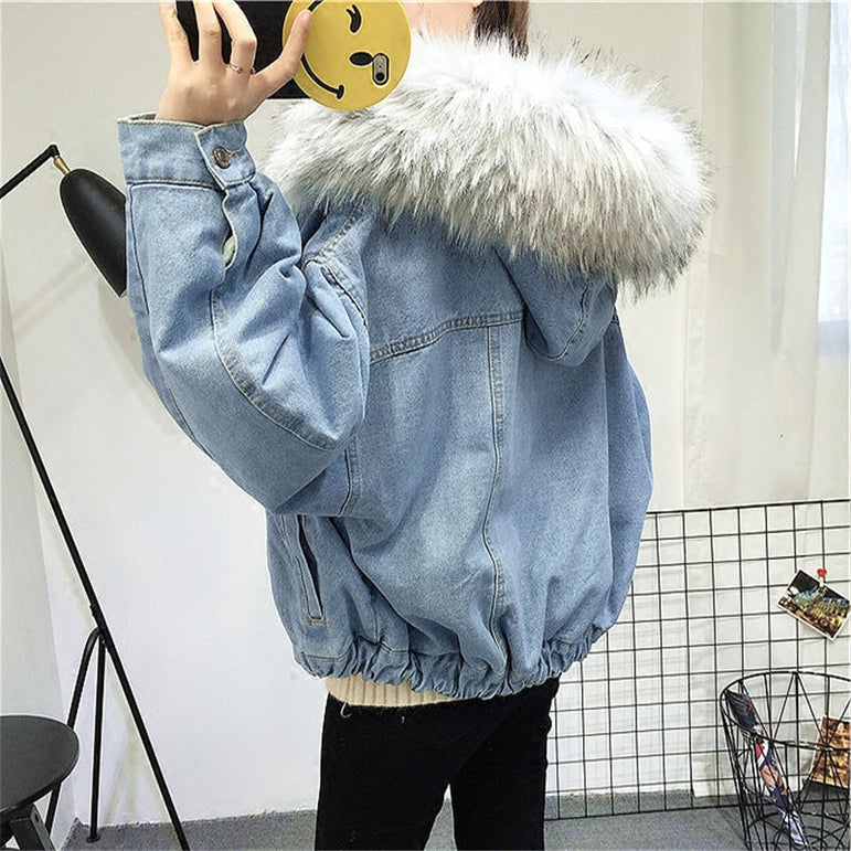 Velvet Thick Denim Jacket