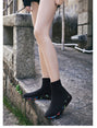 Breathable Ankle Boot Women Socks Platform