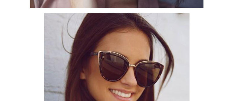 Cateye Mirror Retro Sunglasses