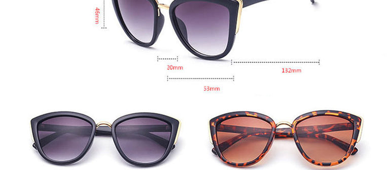 Cateye Mirror Retro Sunglasses