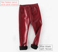 Warm Girl Faux Leather PU Kids Pant