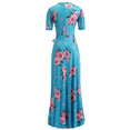 Casual Women Print Robe Maxi Dress