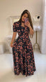 Casual Women Print Robe Maxi Dress