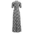 Casual Women Print Robe Maxi Dress