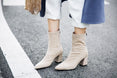 Ankle Elastic Sock Chunky High Heels Boots