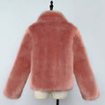 Leopard Faux Fur Coat Women Jacket