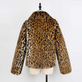 Leopard Faux Fur Coat Women Jacket