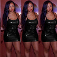 Leather Short Soft Night Club Dress