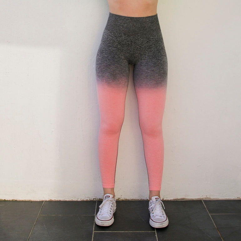 Ombre Seamless High Waisted Yoga Pants