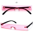 Rectangle Fashion Luxury Brand Sun Glasses