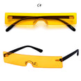 Rectangle Fashion Luxury Brand Sun Glasses