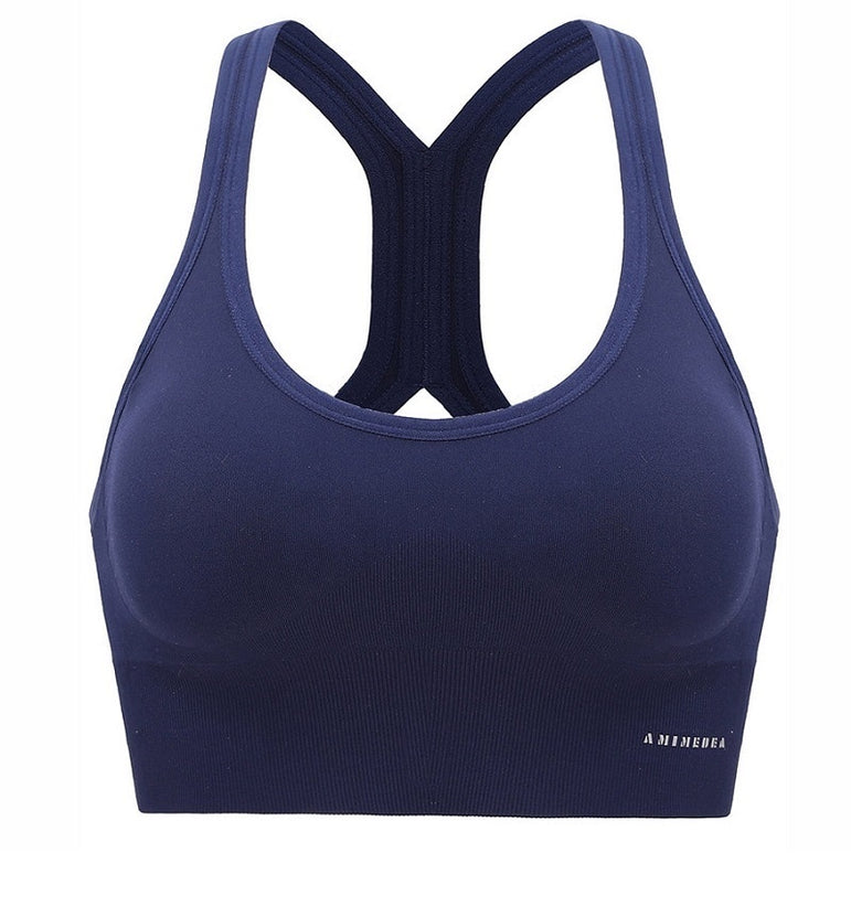 Sexy Sports Bra Solid Back Yoga Push Up