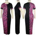 Leopard Print Bodycon Long Maxi Dress