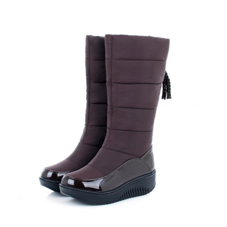 Cute Winter Warm Platform Fur Fringe Boots