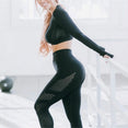 Ombre Seamless Women Sport Gym Suit