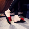 Women's Bohemian Flower Flat Slippers